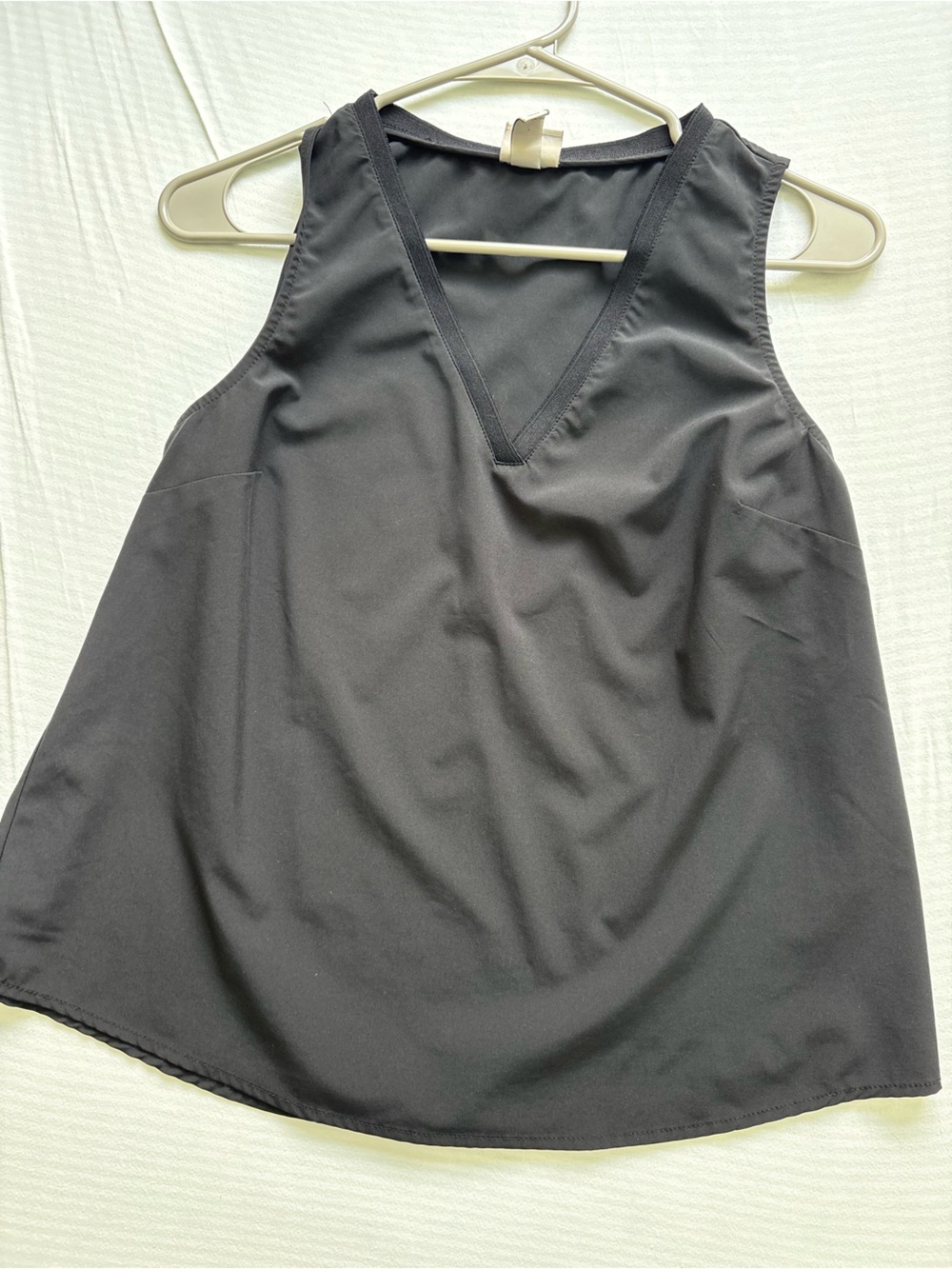 a new day Black V-Neck Athletic Tank Top